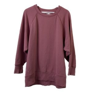 Aerie burgundy crew neck sweat shirt Medium